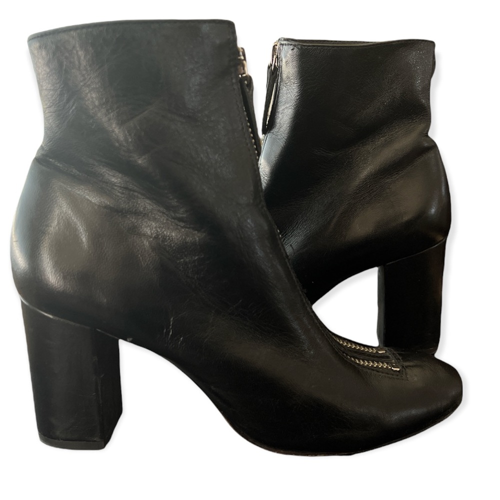 Schutz Double Zipper Ankle Boots